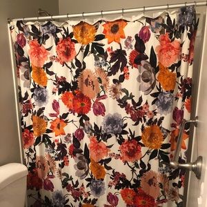 Anthropologie Agneta Floral Shower Curtain